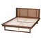 Baxton Studio Aveena Mid-Century Modern Walnut Brown Finished Wood Queen Size Platform Bed 239-12431-ZORO - alternate 4
